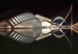 Titelbild: City of Arts and Sciences, Valencia, Night